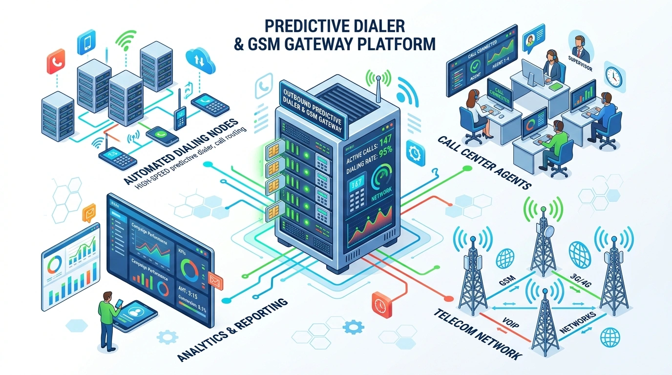 Predictive & GSM Dialer Infrastructure